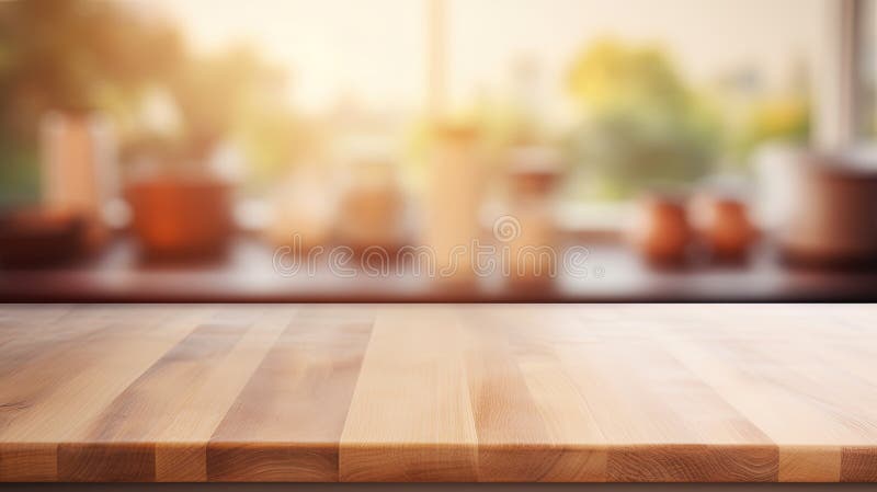 Wood table top on blur kitchen counter background --ar 16:9 --v 5.2 Job ID: c1a98d64-27a2-412f-ace8-0a5427019351 AI generated. Wood table top on blur kitchen counter background --ar 16:9 --v 5.2 Job ID: c1a98d64-27a2-412f-ace8-0a5427019351 AI generated