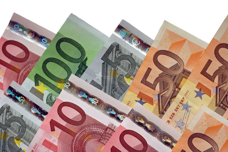 Different Euro money bills for financial background. Different Euro money bills for financial background