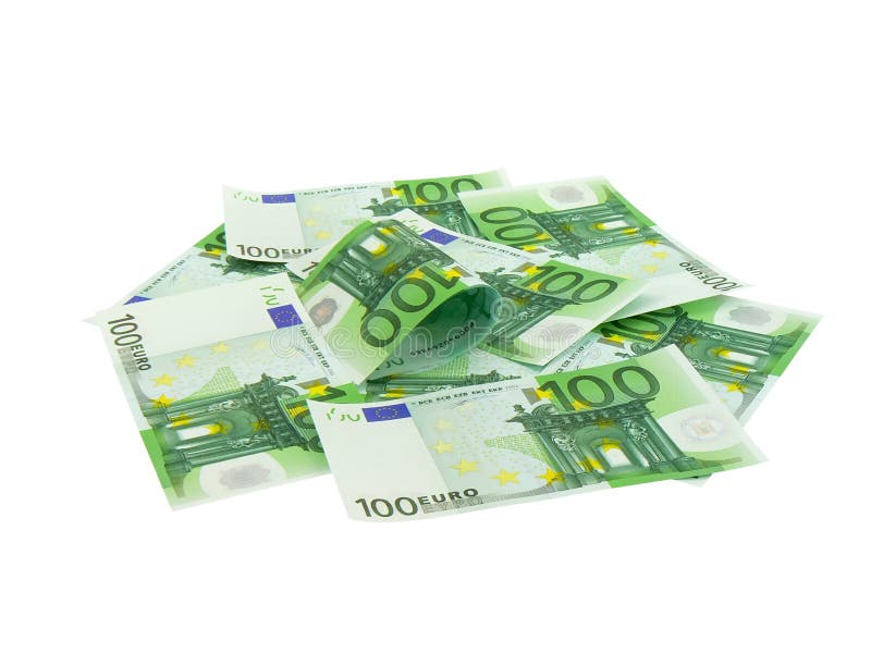 Pile of money 100 Euro. Pile of money 100 Euro