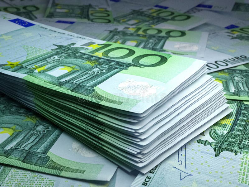 Money of European Union. European euro bills. EUR banknotes. 100 euro. Business, finance, news background. Money of European Union. European euro bills. EUR banknotes. 100 euro. Business, finance, news background