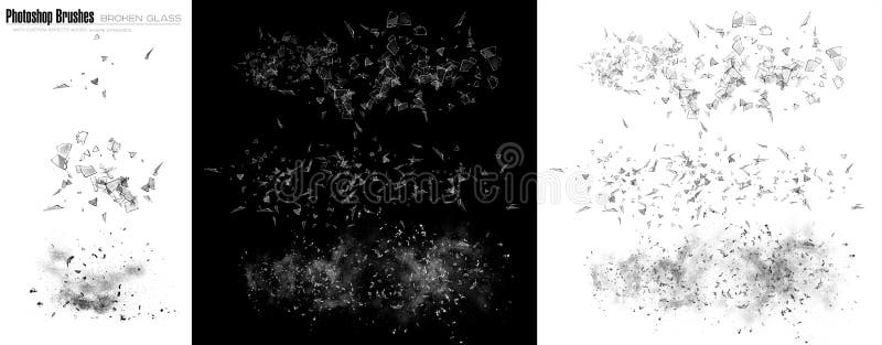 Broken glass brushes, exploding features. Broken glass brushes, exploding features.