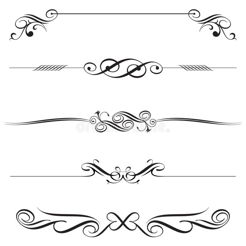 Vector file of horizontal elements decoration design. Vector file of horizontal elements decoration design