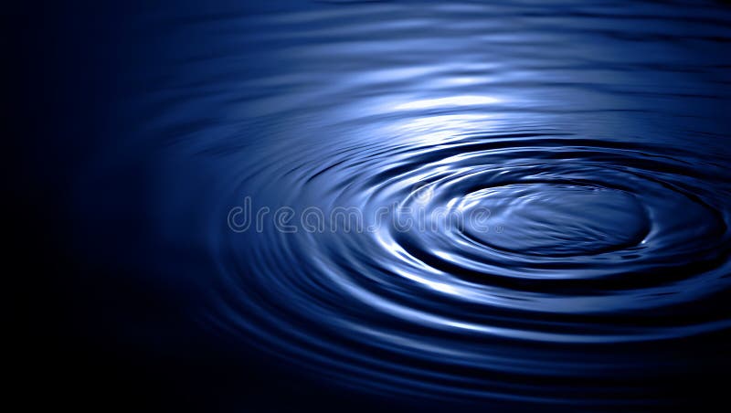 水波纹同心图案深蓝 向量例证
