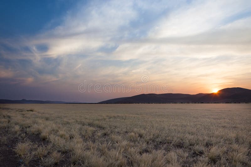 沙漠的看法在Sossusvlei，纳米比亚