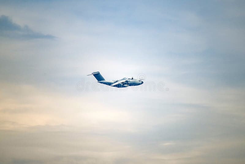 法国飞机运输空客A400M Atlas军用运输机欧洲北约 库存图片