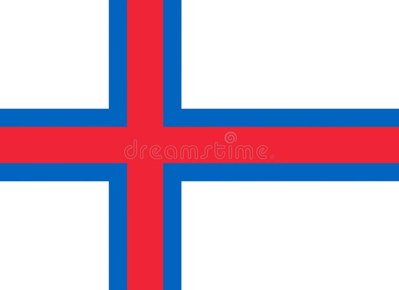 法罗群岛国旗的插图
