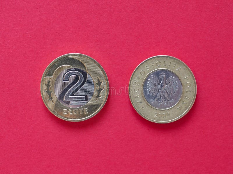波兰的两枚兹洛蒂硬币