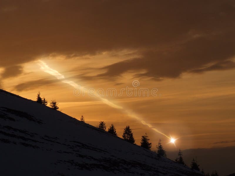 An illustration of meteor flying through the sky. An illustration of meteor flying through the sky