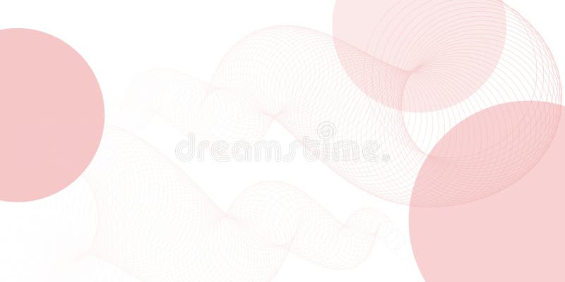 浅的米色抽象背景，柔和的粉红圆圈和微妙的渐变，营造出极简而宁静的设计 向量例证