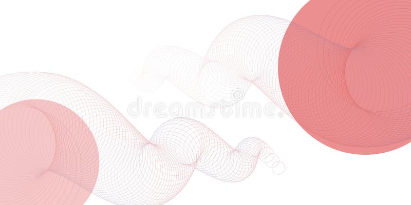 浅的米色抽象背景，柔和的粉红圆圈和微妙的渐变，营造出极简而宁静的设计. 库存例证