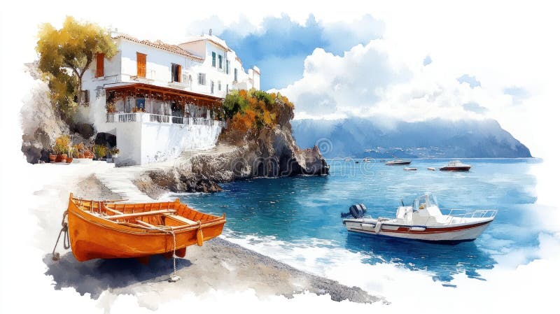 浅黄色美感柔和灯光的船 皇族释放例证