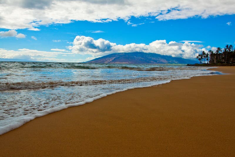 Beach on Maui in late afternoon. Beach on Maui in late afternoon