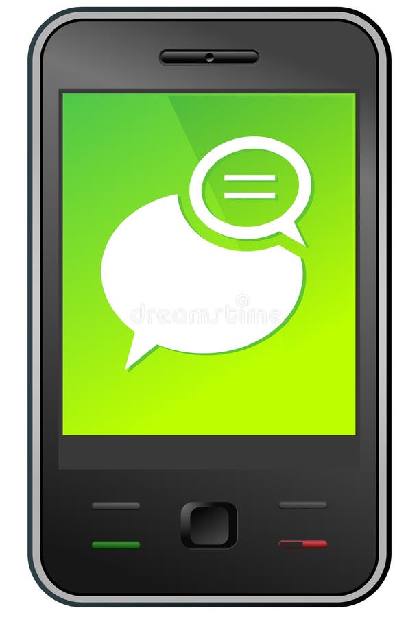 Mobile phone text message balloons or chat box-r icon. Mobile phone text message balloons or chat box-r icon
