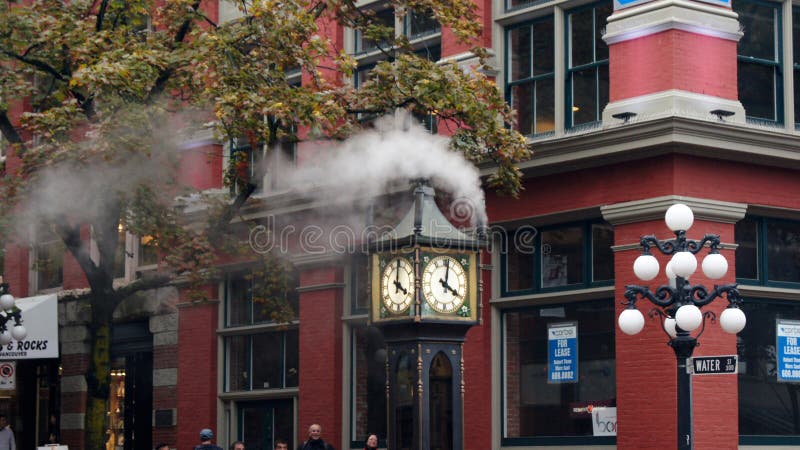 温哥华,加拿大- 2014年9月29日:蒸汽时钟在Gastown 图库摄影 温哥华,加拿大- 2014年9月29日:蒸汽时钟在Gastown 图库摄影