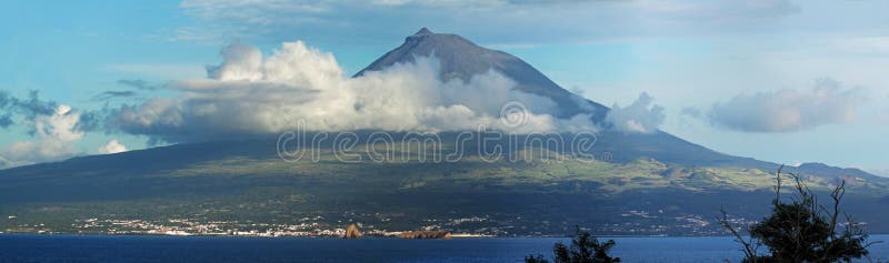 火山Pico，亚速尔群岛全景