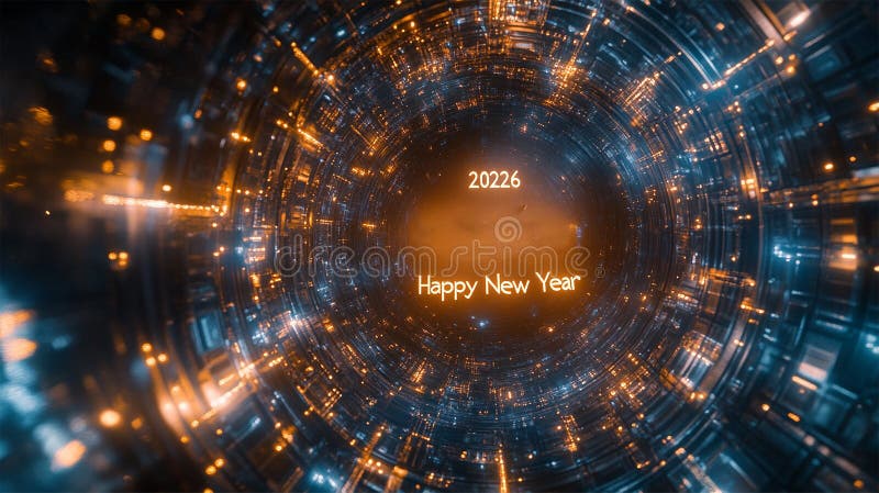 烟花与欢度2026年春节 库存例证