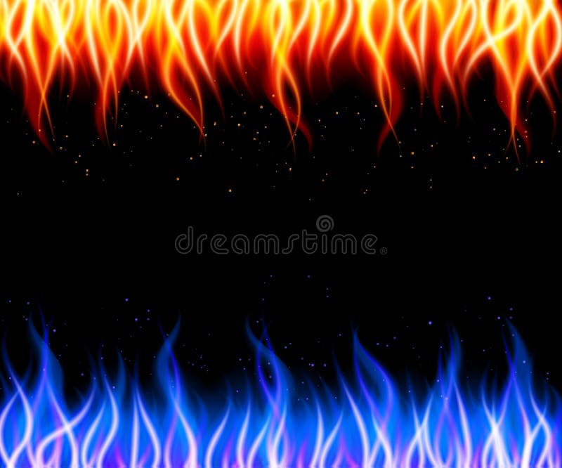 烧伤火焰火传染媒介背景 皇族释放例证