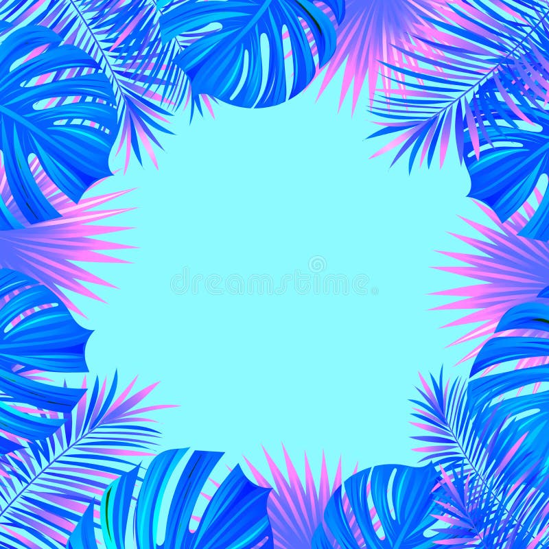 热带框架传染媒介例证 异乎寻常的密林植物,棕榈叶,monstera folliage?? 异乎寻常的回归线 皇族释放例证 热带框架传染媒介例证 异乎寻常的密林植物,棕榈叶,monstera folliage?? 异乎寻常的回归线 皇族释放例证