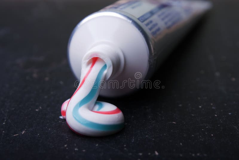 Dental hygiene - teeth healthcare toothpaste tube. Dental hygiene - teeth healthcare toothpaste tube