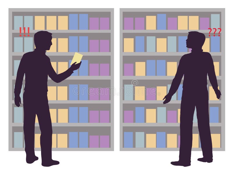 物品选择由买家的根据显示 向量例证