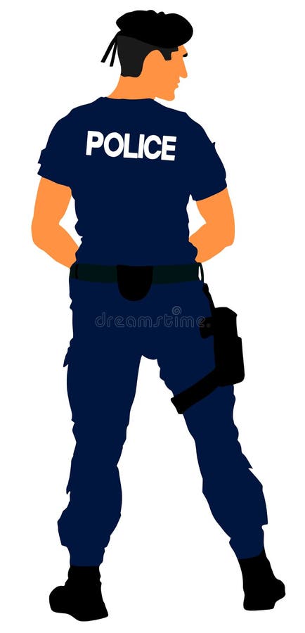 特别武器和战术在背景隔绝的特警队官员 特种部队警察成员 警察 向量例证 特别武器和战术在背景隔绝的特警队官员 特种部队警察成员 警察 向量例证