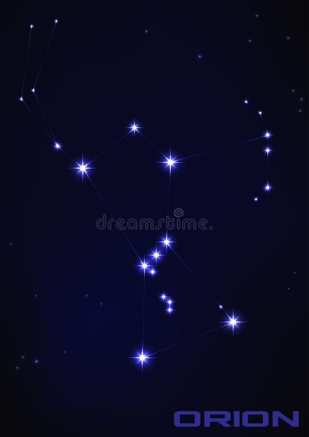 猎户星座星星座 库存例证