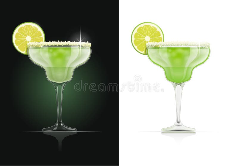 Margarita glass. Alcohol cocktail. Alcoholic classic drink with lime. EPS10 vector illustration. Margarita glass. Alcohol cocktail. Alcoholic classic drink with lime. EPS10 vector illustration.