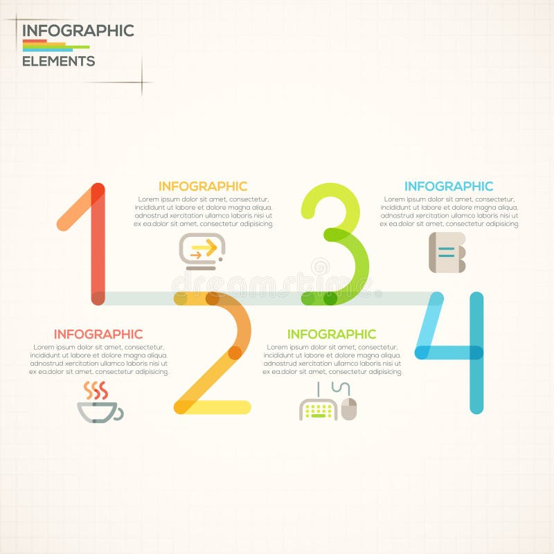 现代infographics选择横幅 皇族释放例证 现代infographics选择横幅 皇族释放例证