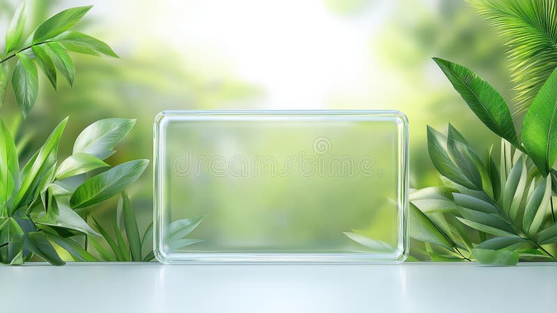 发光玻璃砖，绿色抽象背景，适用于现代室内设计和创意摄影 向量例证