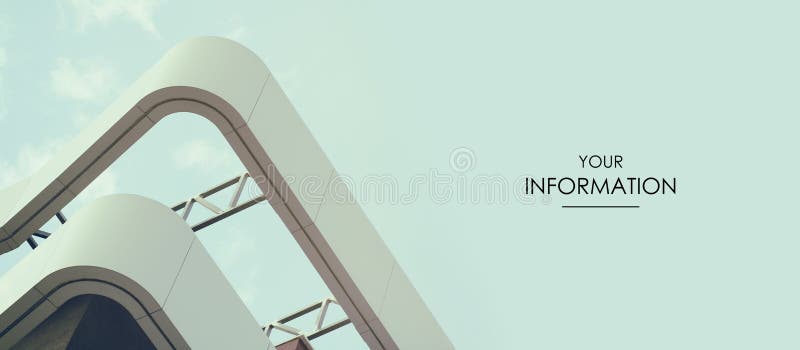 现代建筑的正面 几何设计 天空背景 建筑 Web文章模板 长标题标题 库存图片