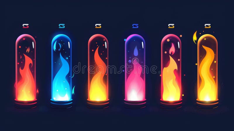 现代游戏界面设计孤立集. 动画级加载速度ui指示器. 生命或xp状态百分比为 免版税库存图片