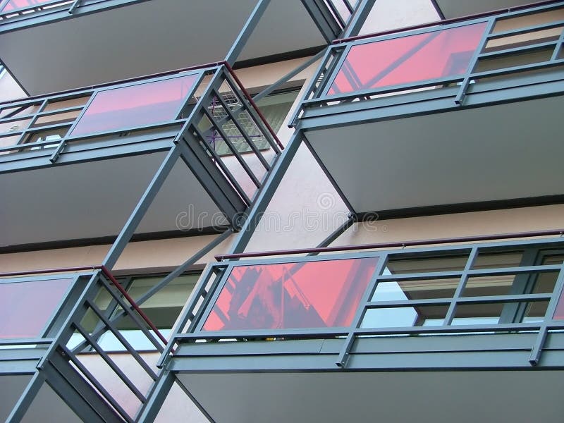 Modern apartment house. Modern apartment house