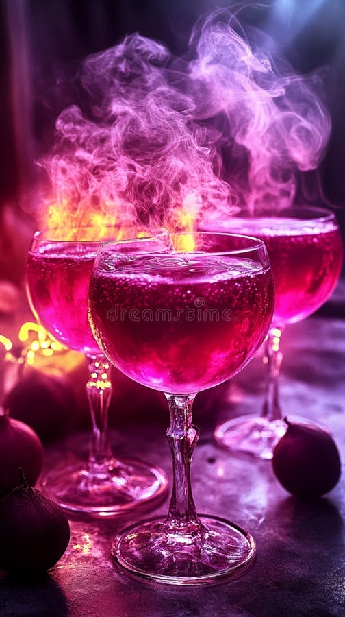 玻璃杯中的烈性酒精饮料 库存例证