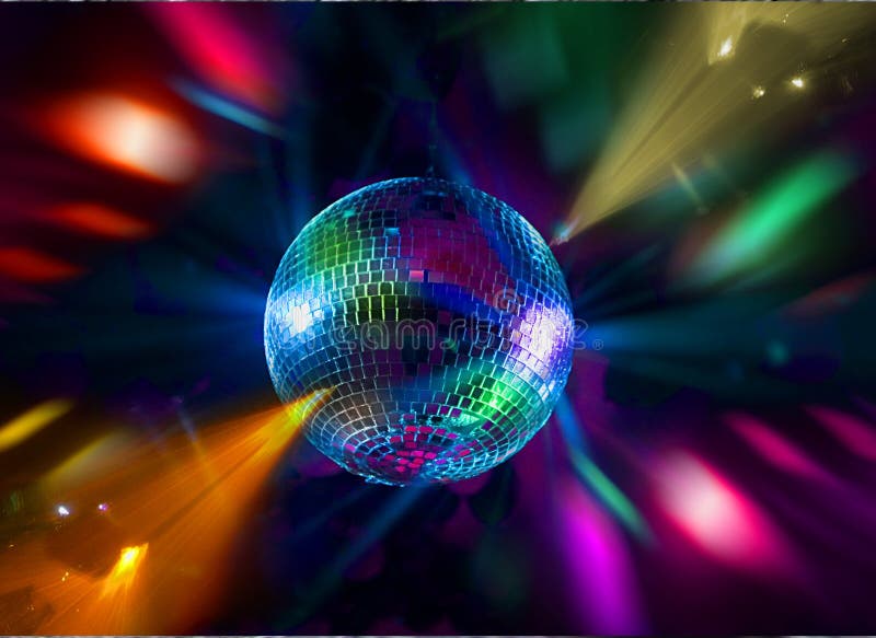 Disco glitter balls at a party. Disco glitter balls at a party