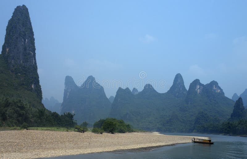 瓷桂林锂河 免版税库存图片 瓷桂林锂河 免版税库存图片