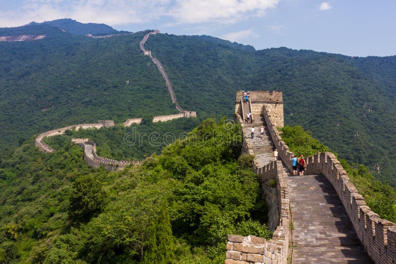 Great Wall of China, Mutianyu section, located nearby Beijing city. Great Wall of China, Mutianyu section, located nearby Beijing city