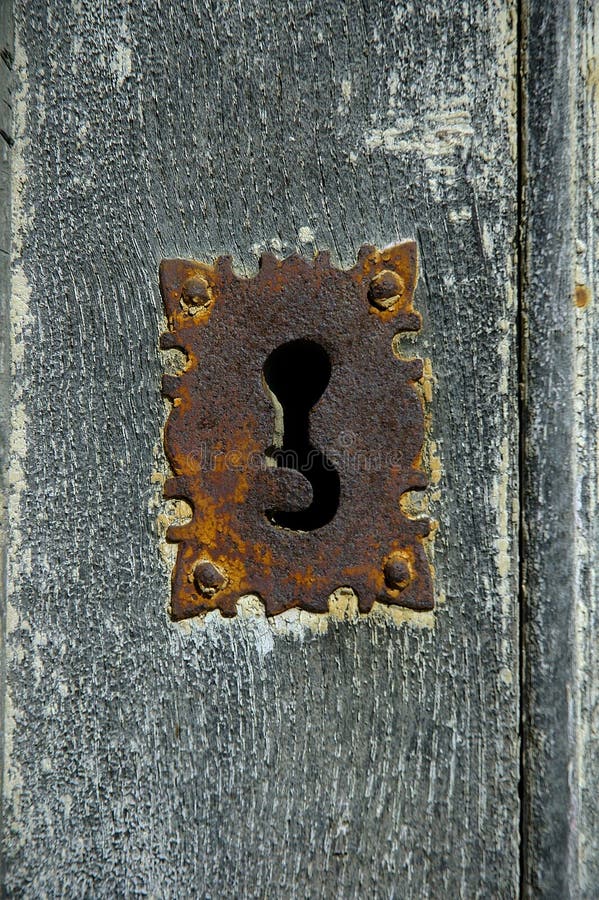 Detail of a old rusty door lock. Detail of a old rusty door lock