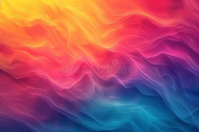 用彩虹色软模糊插图描绘彩色渐变背景 库存例证