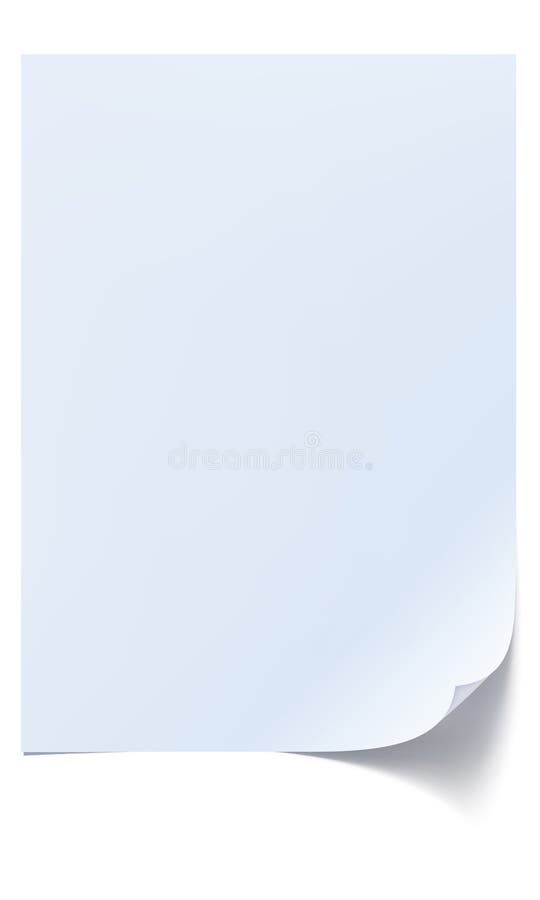 白纸页 向量例证