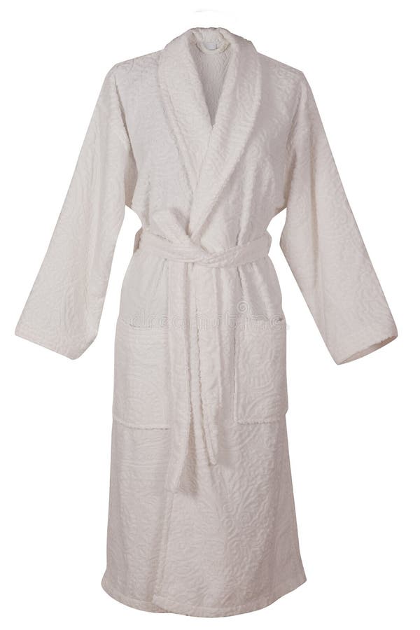 A packed bathrobe, isolated on a white background. A packed bathrobe, isolated on a white background.