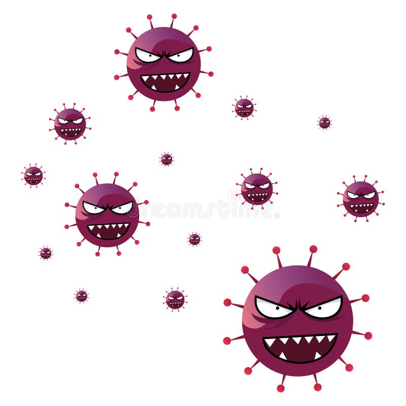 Corona virus cartoon in colorful art on isolated white background. wuhan virus epidemic. Corona virus cartoon in colorful art on isolated white background. wuhan virus epidemic