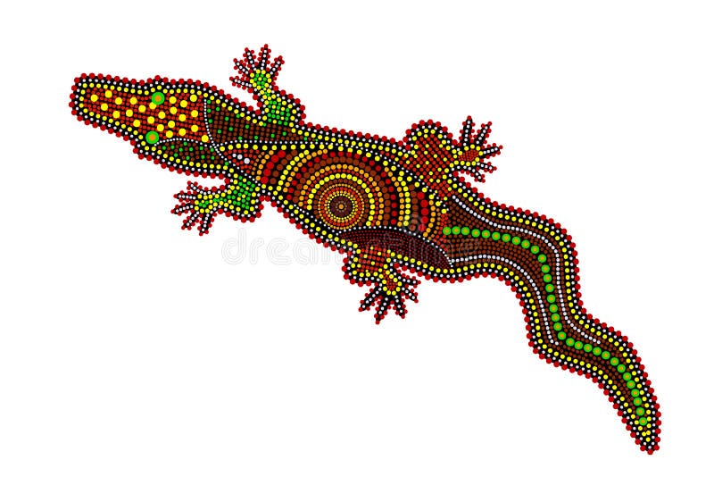 Aboriginal styled alligator. Decorative ethnic style. Element for flyer, poster, banner, placard, brochure. Stock vector illustration. Aboriginal styled alligator. Decorative ethnic style. Element for flyer, poster, banner, placard, brochure. Stock vector illustration