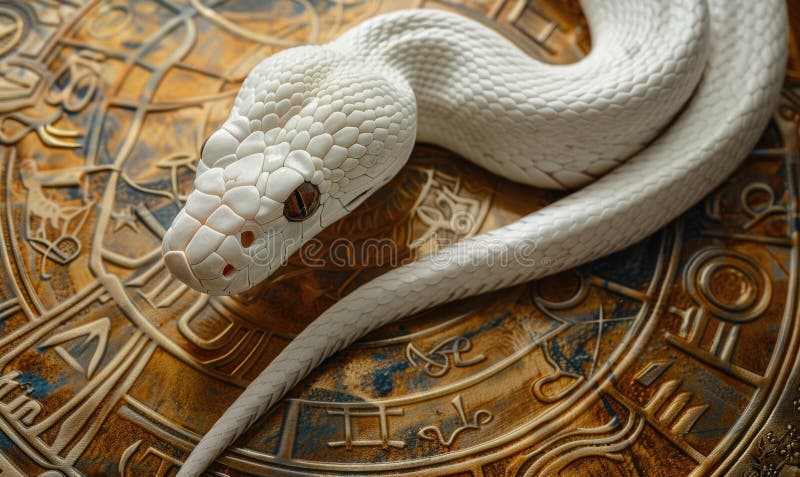 一只红眼白蛇在地上滑翔库存照片. 图片包括有伴随, 危险, 威胁, 野生