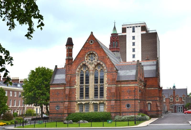 皇后大学，贝尔法斯特 库存图片