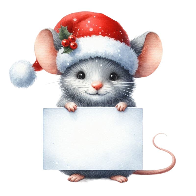 盖茨比可爱的圣诞节剪贴画水彩 向量例证