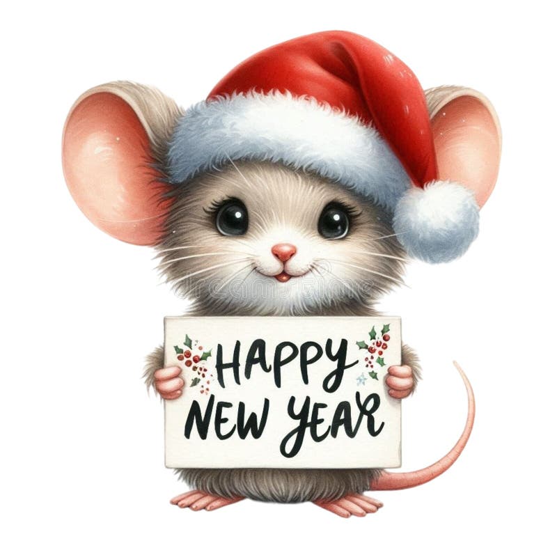 盖茨比可爱的圣诞节剪贴画水彩 皇族释放例证