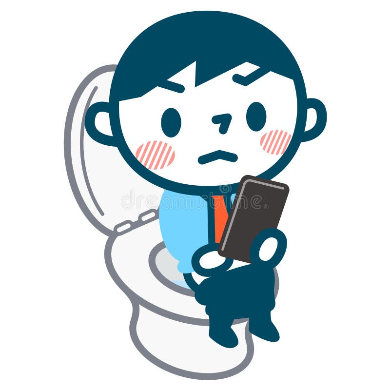 Download 看见在洗手间的手机的人 向量例证. 插画 包括有 痔疮, 简单, 聚会所, 壁橱, 腹泻, 日语, 例证 - 72367524