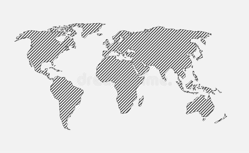 矢量世界地图模板全球黑土 皇族释放例证 矢量世界地图模板全球黑土 皇族释放例证