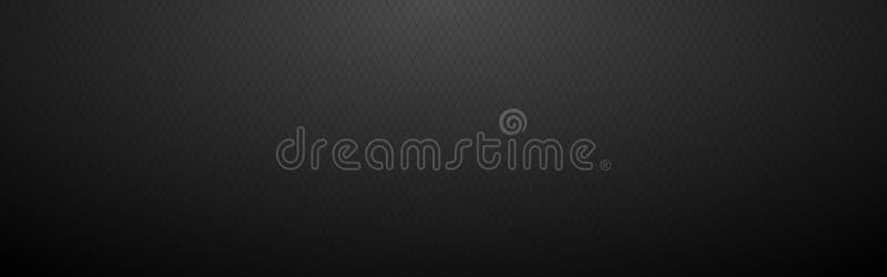 碳菱形背景. 细胞的金属织构. 现代深色壁纸，有洞. 抽象工业模板 库存例证