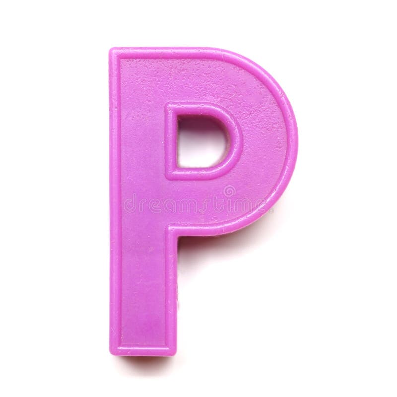磁性大写字母P 免版税图库摄影
